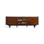 Meuble télé rétro en bois massif noir-315042