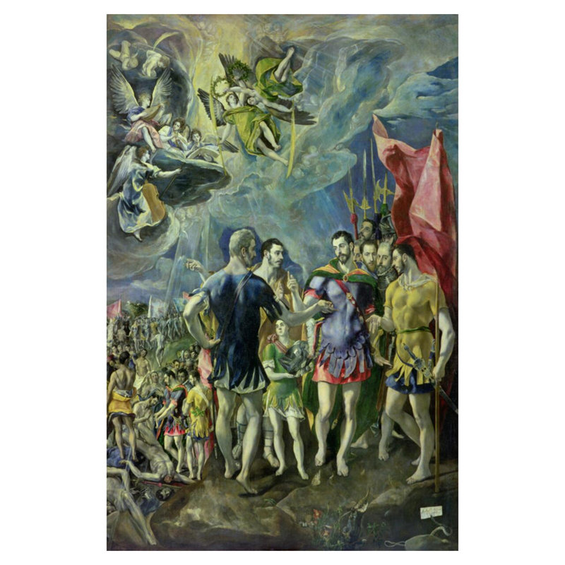 «The Martyrdom of St. Maurice» par El Greco - Estampe numérique, H 40 po x l 32 po