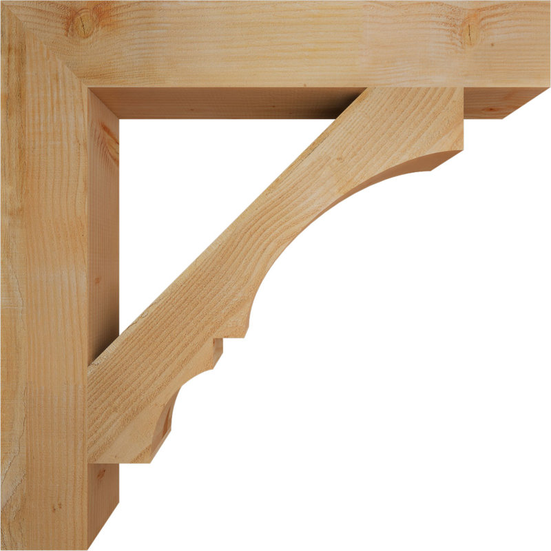 Support de bloc Balboa, Sapin Douglas scié brut, L 6 po x P 38 po x H 38 po