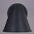 Berners 6.25 in. H 1-Light Textured Black Contemporary Outdoor Wall Sconce, Durable Steel Metal Cone Shade, LED Compatible, Dark Sky Compliant, Use for Exterior Porch Patio Front Door or Garage-1166326264-1197838460