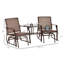 Fauteuils coulissants d'extérieur avec table basse-292111399