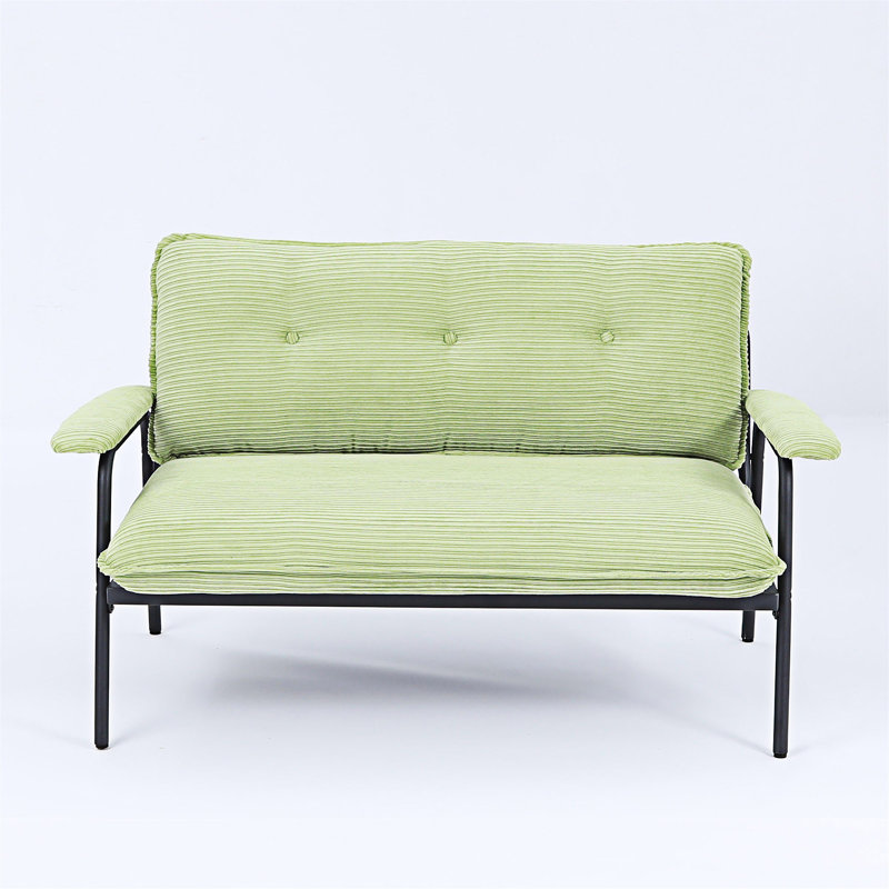 Upholstered Loveseat Sofa, Green