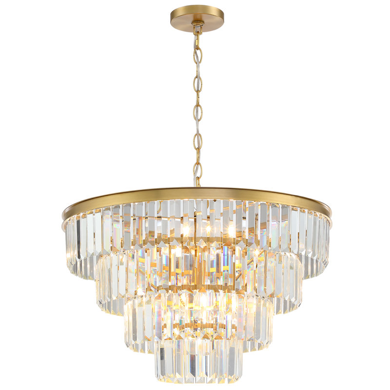 Lustre en cristal 23 po de luxe 23 lumières 
