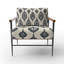 Chaise rembourrée Country Farmhouse - Fauteuil Ikat-2046469235