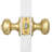 Cambridge Privacy Door Knob In Gold