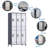6 Doors Metal Lockers for Employees with Lock, Metal Locker with 18 Hooks for School Garage Office Gym Home, Assembly Required-478976414