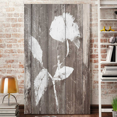 «Brown Floral Whisper on Wood I», impression