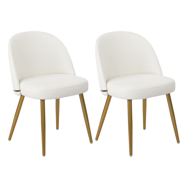Chaises de salle à manger Ronan, Doré