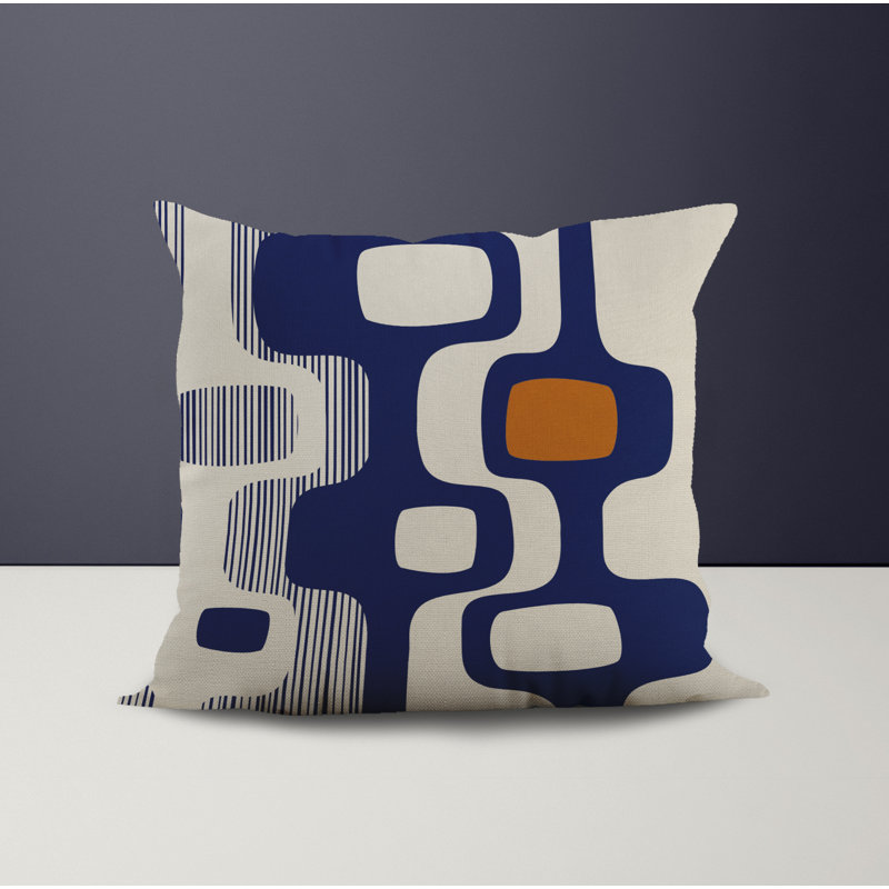Housse et insert de coussin décoratif en polyester pour l'intérieur et l'extérieur, L 19 po x H 19 po, Orange