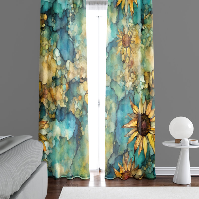 Paire de rideaux semi-transparents en polyester Arelli, L 40 po x L 82 po