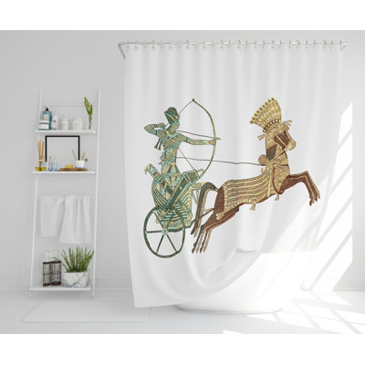 Rothmar 2 Piece Polyester Shower Curtain Set