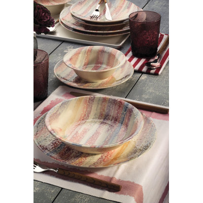 Piece Porcelain China Dinnerware Set - Service for 6