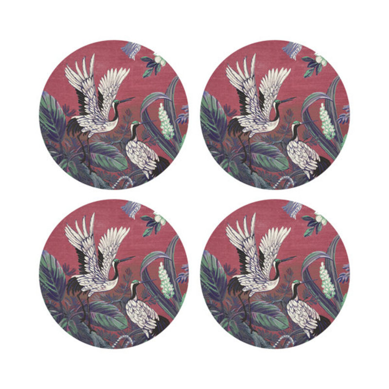 Summer Palace Pebble 16" Vinyl Placemat, Primula