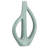 Desuan Stoneware Sculptural Vase with Teardrop Handles