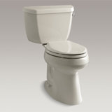 Highline 1.28 GPF Water Efficient Elongated Two-Piece toilet (Seat Not Included)