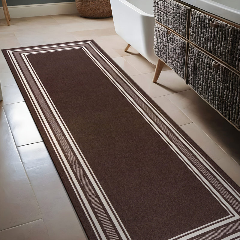 Tapis brun Quiogue, Tapis de couloir 2 pi x 7 pi