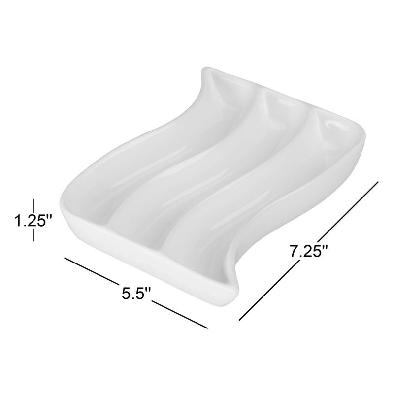 BIA Cordon Bleu Wavy 3 ounce Porcelain Dish