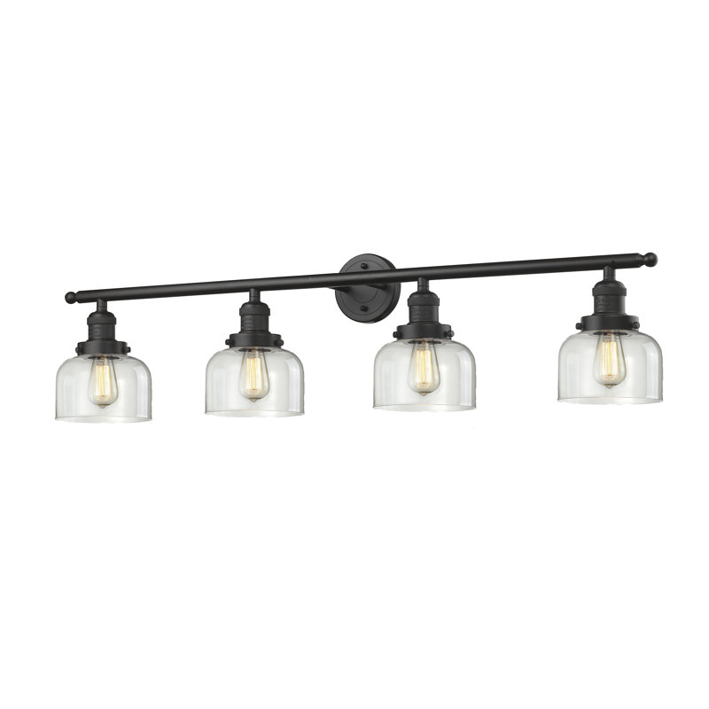 Reyhani 4 - Light Dimmable Vanity Light, Oil Rubbed Bronze, Clear