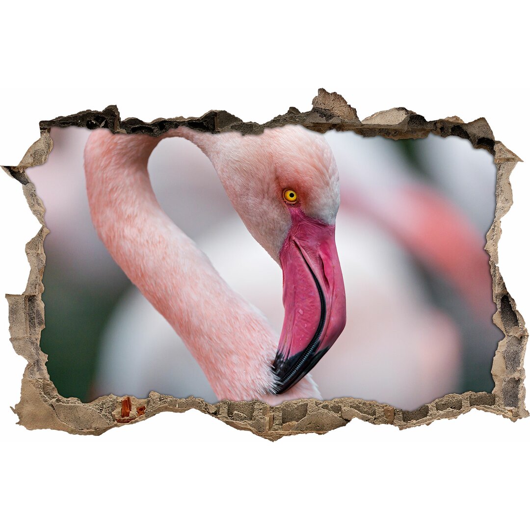 Schöner Flamingo Wandaufkleber