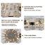 Ventilateur de plafond réversible en bois de 19,7 po avec 4 lumières et télécommande, 3 vitesses Daisy-Ann Boho