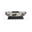 Bol Calhoun 18 po avec base en marbre Everly Quinn, noir / blanc