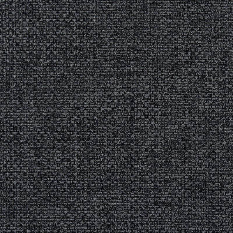 Banc sans dossier à la silhouette ondulée, couleur anthracite, pour une décoration de chambre sophistiquée, profondeur 54,73 cm, largeur 20,17 cm, hauteur 18,26 cm, poids 45,08 lb, avec revêtement texturé et petits pieds ronds.