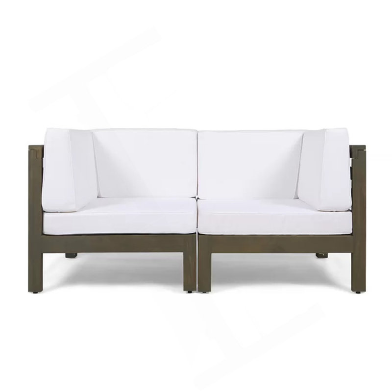 BRAVA B-BOAT, BLANC, 2, Coussin blanc / cadre gris