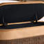 Banc de rangement ovale rembourrÃ© Ã  franges-327654853