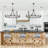 Hendon 12- Light Large Farmhouse Wagon Wheel Chandelier Candle Style Rustic Round Lights Fixture for Kitchen Island Living Room Foyer Entryway-109264151-109264152