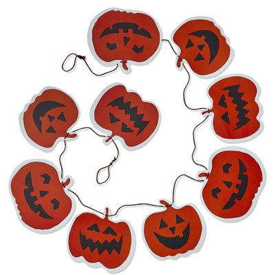 Paper Jack O Lanterns Garland