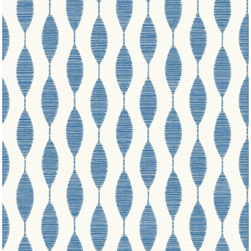 Rouleau de papier peint adhésif L 18 pi x l 20,5 po Kioneli Ditto, Bleu français