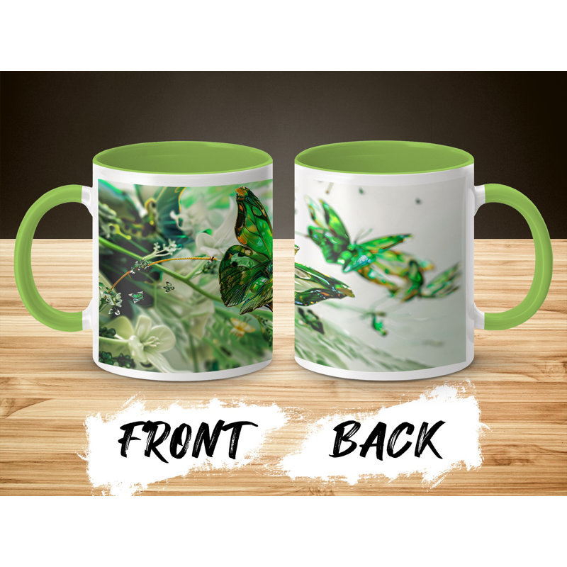 Ceramic Coffee Mug, Light Green