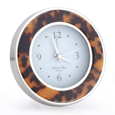 Modern & Contemporary Analogue Metal Quartz Movement / Crystal Tabletop Clock with Alarm in