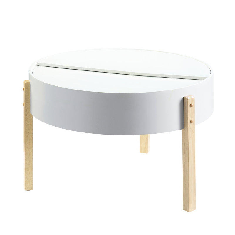 Kylen Round Coffee Table with Hidden Storage