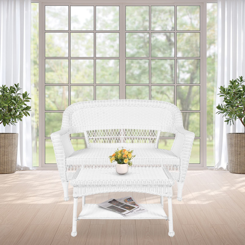 Dane 2 - Person Patio Conversation Set, White