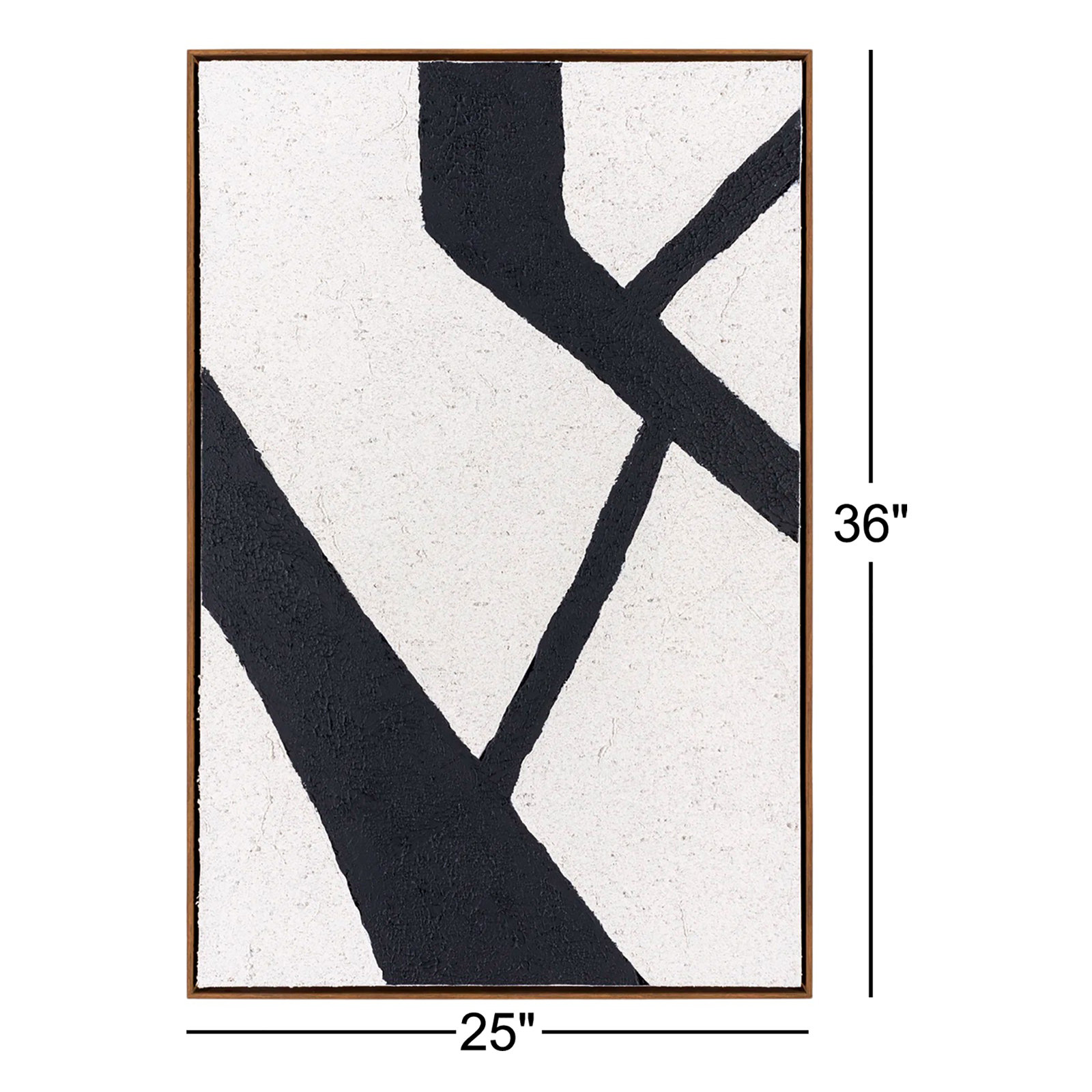 Lucero "Abstract" 2-Piece Canvas Print, Dark Brown Framed, 36" H x 25" W