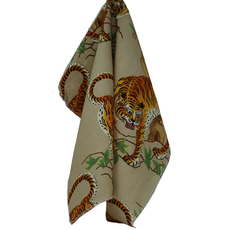 Alioth Linen Square Pillow Cover, 20" H x 20" W