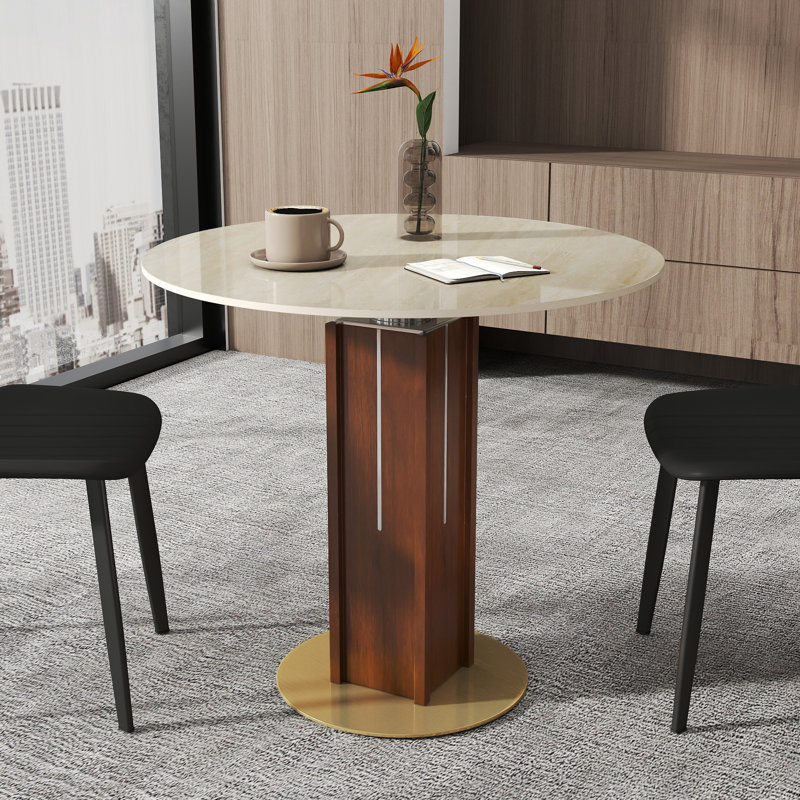 Table de conférence ronde et 0 chaise Nexus 33,46 po, Yellow
