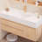 Log style simple fashion bathroom cabinet