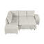 Canapé-lit en forme de L 88,2 po Canapé-lit polyvalent avec beaucoup d'espace de rangement, deux porte-gobelets et deux ports USB pour le salon-796640662