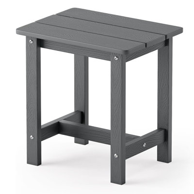 Small Outdoor Weather-Resistant Side Table for Patio, Porch, Deck, Pool