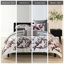 Housse de couette élégante très grand - 100% coton, imprimé floral, coton boutonné, sans insertions, style global, lavable, substances nocives