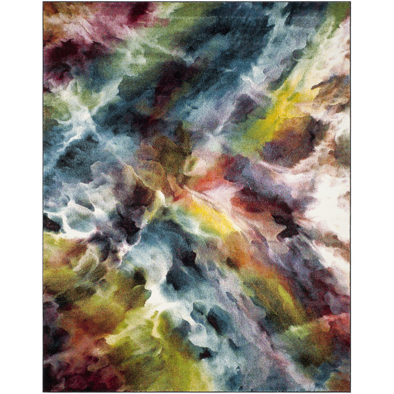 Acton Performance Abstract Rug, Rectangle 8' x 10'