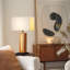 Lampes de chevet à intensité variable avec veilleuse à DEL, métal et bois, style campagnard rustique pour chambre à coucher ou salon