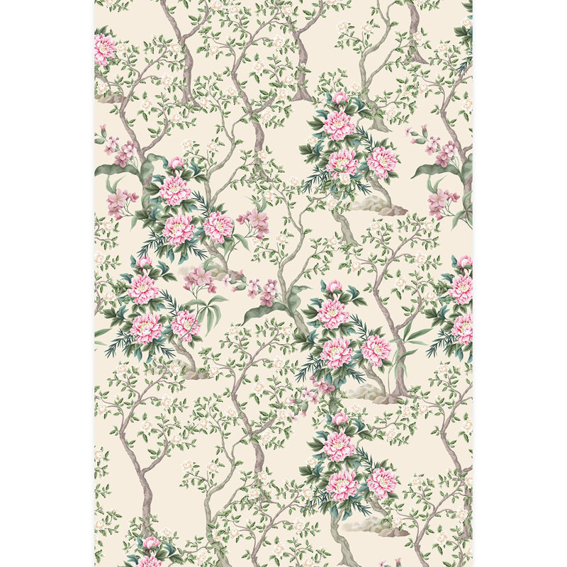 Bordure florale pelez et collez, L 108 po x l 72 po