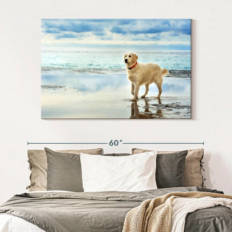Brampt Seafront Golden Retriever, 34" H x 51" W