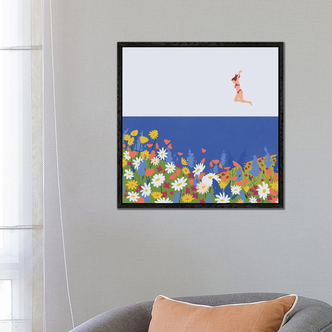 Wild Flowers von Ceyda Alasar - Galerie-verpackte Leinwand Giclée auf Leinwand