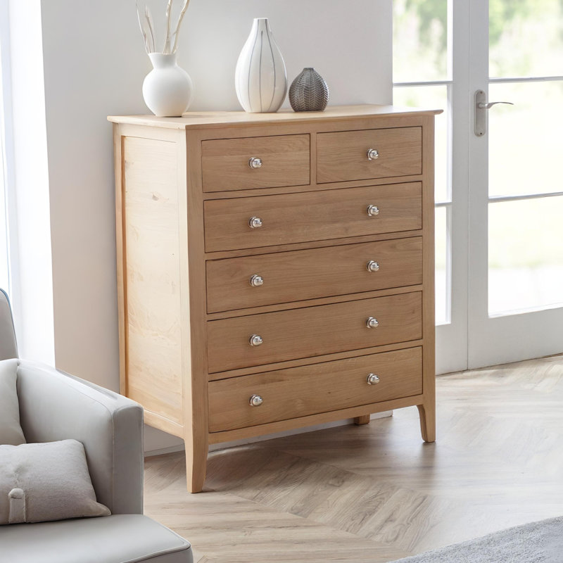 Mapleview 83cm W 6 - Drawer Chest of Drawers