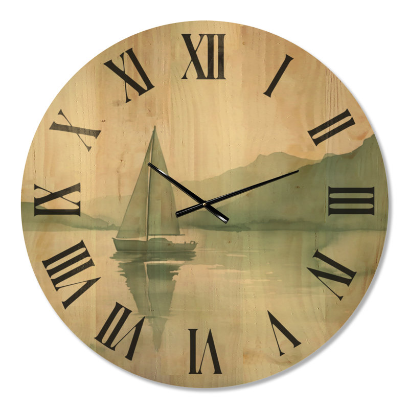 Horloge murale Sage Lake Calm, Très grand