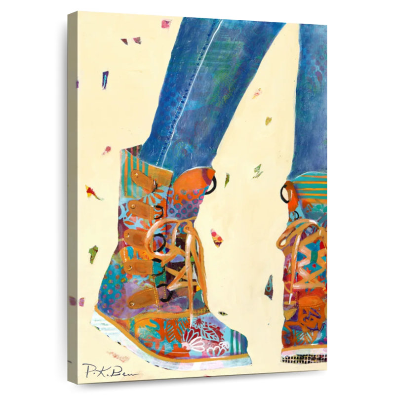 Hiking Boots, 12" H x 8" W